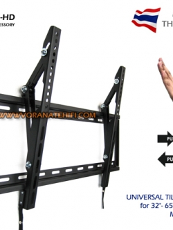 TX3265B ขาแขวนทีวี LED LCD TV 32-65 นิ้วแบบ Extra Slim Auto Locked&Unlocked Design ปรับก้ม-เงยได้โดยดึงและผลักจอทีวีได้เลย พร้อมระบบ "click-in spring lock"