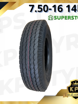 7.50-16 14PR ยี่ห้อ Superstone รุ่น SR911 ยางรถบรรทุกผ้าใบ