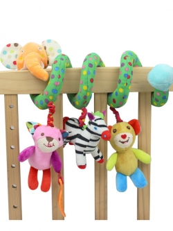 โมบายพันขอบเตียง โมบายแบบม้วน : ช้าง-เขียว