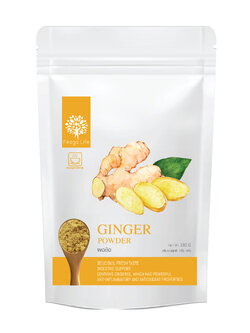 ผงขิง คลื่นไส้ ไอ ท้องอืด Ginger Powder ยี่ห้อ Feaga Life 180 กรัม