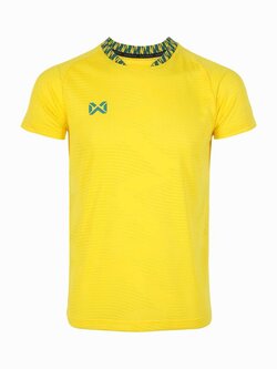 WARRIX เสื้อกีฬาลิขสิทธิ์แท้ วาริค PULZAR Training Shirt เสื้อกีฬาแขนสั้น สีเหลือง YY