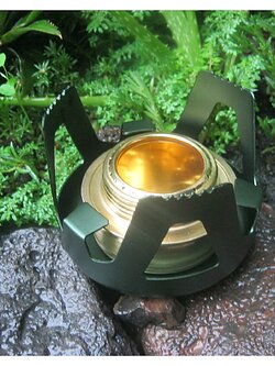 ชุดเตา แอลกอฮอล์ พร้อมขาตั้งครอบกันลม