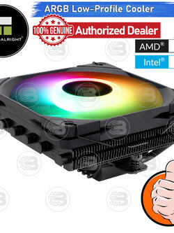 Thermalright AXP120-X67 BLACK ARGB Low-Profile CPU Cooler with 6 Heatpipes (AM5/LGA1851 Ready) ประกัน 6 ปี