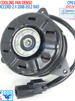มอเตอร์ พัดลม แอคคอร์ด 2008 - 2012 เครื่อง 2.4 CF0124 หมุนขวา Denso แท้ AE168000-8671 size S Cooling fan Honda Accord ฮอนด้า พัดลมแผงแอร์ พัดลมหม้อน้ำ (หม้อน้ำ)