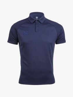 WARRIX ( วอริกซ์ ) WA-203PLACL01 Vibes POLO SPORT ลิขสิทธิ์แท้ 100% เสื้อโปโลสปอร์ต เสื้อคอกปก สีกรมท่า