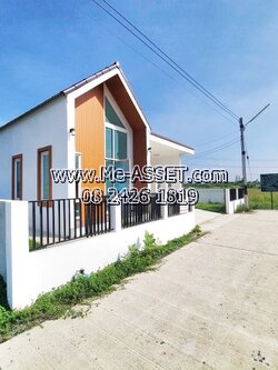 ขายบ้านเดี่ยวสไตล์นอร์ดิก ย่าน เลียบคลองชลประทาน ทุ่งบัว กำแพงแสน นครปฐม : ใกล้มหาวิทยาลัยเกษตรศาสตร์ กำแพงแสน : 1 ชั้น 54.4 ตร.วา