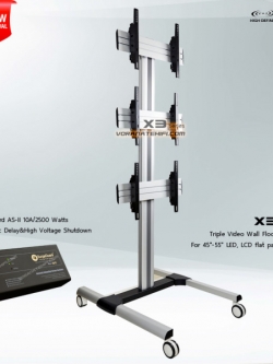 SM-5500STA ขาตั้งจอ Digital Signage ขนาด 45"- 55" X3 series, Max VESA 600x400 mm., weight capacity 50 kg./screen