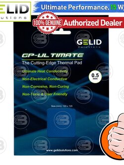 [CoolBlasterThai] GELID GP-ULTIMATE Thermal Pad 120x120x0.5 mm./15.0 W/mK (TP-GP04-S-A)