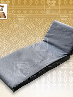 หมอนสามเหลี่ยม 15 ช่องติดเบาะ 3พับสีพื้น+ปลอกซิปเต็มใบ // 50x179x36 cm Tri-angle Khit kapok100%Traditional Floor Cushions 15 holes with 3 part of mattress.