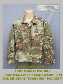 เสื้อ Operational Camouflage Pattern Scorpion W2, The original "Scorpion" pattern