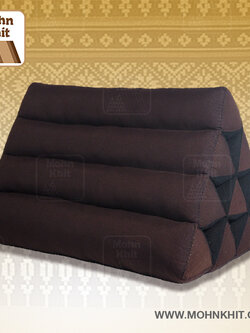 หมอนสามเหลี่ยม10ช่อง 50x28x30Cm.Decorate design Triangle kapok Traditional Floor Cushions 10 holes.