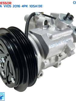 คอมแอร์ โตโยต้า วีออส ปี 2016 4 ร่อง 10SA13E COM0194 COMPRESSOR TOYOTA VIOS ’16 4PK 10SA13E คอมเพรสเซอร์
