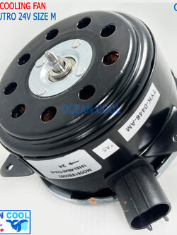 มอเตอร์พัดลม แผงแอร์ ฮีโน่ ดูโทร่ CF0135 size M Cooling fan Hino Dutro 24v. มอเตอร์พัดลมแอร์ ฮีโน่ ดูโทร่ ดูโท่
