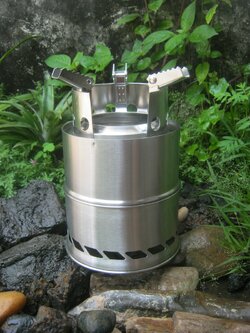 เตาชีวมวล อเนกประสงค์ วัสดุ : แสตนเลส