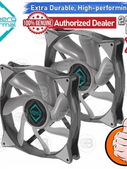 [CoolBlasterThai] Iceberg Thermal IceGALE Xtra 140 Gray Fan Case (size 140 mm.) X2 Value Pack ประกัน 6 ปี