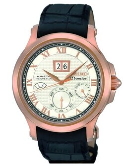 นาฬิกาข้อมือผู้ชายSeiko รุ่น SNP050P - สายหนังสีดำ