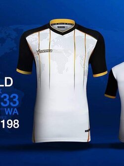 เสื้อกีฬา Eureka ขาวคอวี