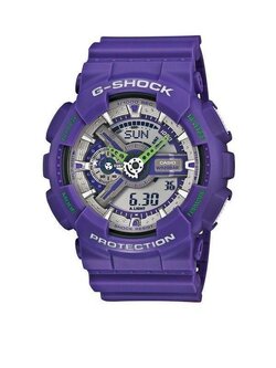 CASIO G-Shock นาฬิกาข้อมือผู้ชาย สีม่วง สายเรซิ่น รุ่น GA-110DN-6ADR