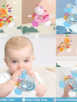 ตุ๊กตามือถือ ตุ๊กตาโดนัท หัดจับ-บีบ-เขย่า