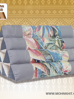 หมอนสามเหลี่ยม10ช่อง 50x28x30Cm.Decorate design Triangle kapok Traditional Floor Cushions 10 holes.