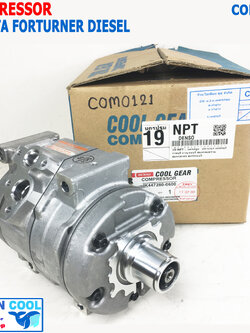 คอมเพรสเซอร์ โตโยต้า ฟอร์จูนเนอร์ , อินโนว่า ดีเซล 2005 - 2015 COM0121 COMPRESSOR FOR TOYOTA FORTURNER DIESEL , Innova COOL GEAR JK447280-0600