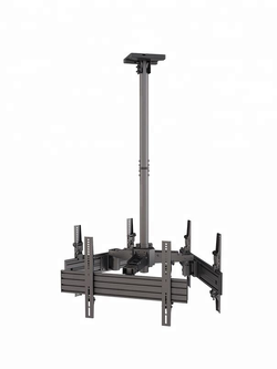 ENIX PRO 650371 Rotation 360 Degree Hanging 37"-65" LED TV Ceiling Mount for Triple screens, Weight Capacity 30 Kg/screen