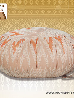 เบาะนั่งกลมผ้าทอ เบาะโยคะ เบาะสมาธิ 40x40x20 Cm //Small wave maditation mattresses Cushions Khit Pillow Kapok100%