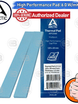 [CoolBlasterThai] Arctic Thermal Pad TP-2 (APT2560) 120x20x1.5 mm.(2 PCS) /6.0 W/mK