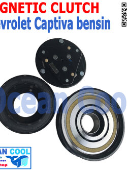 คลัชคอมแอร์ เชฟโรเลต แคปติว่า ปี 2012 ยื้นน้อย เบนซิน MGC0039 Magnatic Clutch Assembly Set for Chevrolet Captiva 2012 ชุดหน้าคลัชคอมแอร์ อะไหล่ แอร์ รถยนต์น้าคลัชคอมแอร์ อะไหล่ แอร์ รถยนต์