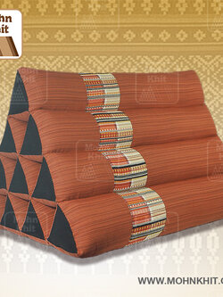 หมอนสามเหลี่ยม10 ช่องจัมโบ้ผ้าแคนวาสใยสังเคราะห์ 55cmx38cmx40cm// Triangle synthetic fibersTraditional Floor Cushions