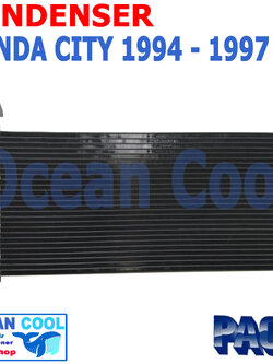 แผงแอร์ ซิตี้ 1994 - 1997 CD0077 CONDENSER HONDA CITY PL3923 คอนเดนเซอร์ รังผึ้งแอร์ แผงรังผึ้ง แผงคอยล์ร้อน ฮอนด้า ซิตี พ.ศ. 2537 ถึง 2540 Ocean cool อะไหล่ แอร์ รถยนต์