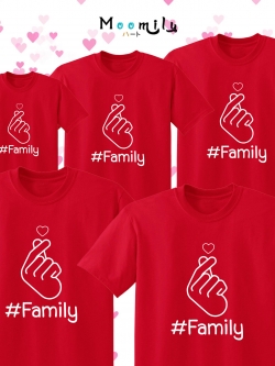 เสื้อครอบครัว สีแดง (ขายเป็นตัว) เสื้อตรุษจีน เสื้อวันเด็ก เสื้องานบุญ เสื้องานบวช สายบุญ เสื้อยืด พ่อ แม่ ลูก เสื้อกลุ่ม เสื้อทีม MMLHASHFAMILY