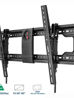VZ-T7400 ขาแขวนทีวี-จอ interactive touch screen Extra Slim X-Large 65"- 90" Tilt Wall mount,Max VESA 700x400 mm.,Weight Capacity 90.9Kg. (Brownbox)