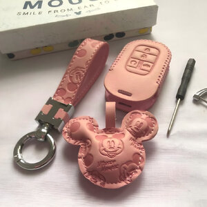 เคสกุญแจ Honda Civic FE 2023-2028 หนังแท้ ลาย MICKEY MOUSE