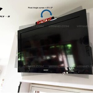 งานติดตั้งขาแขวนทีวี 23-43 นิ้วแบบ Full Motion+Screen Level Single-Arm รุ่น Butterfly-S