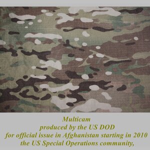 Multicam ลายเล็ก ที่ผลิตโดย กระทรวงกลาโหมสหรัฐฯ 2010 .ใช้ใน อัฟกานิสถาน
