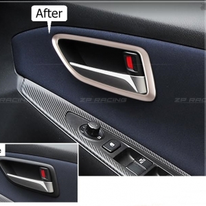 กรอบมือเปิดประตูด้านใน J-Spec สีบรอนซ์ Mazda 2