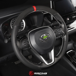 หนังหุ้มพวงมาลัย Corolla Cross ลายคาร์บอน