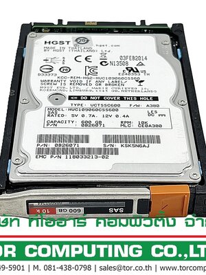 EMC 005050344 [TorCompTH - ขาย จำหน่าย ราคา] EMC 600GB 10K 6G SAS 2.5IN SFF HDD for VNX