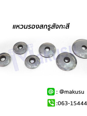 แหวนสังกะสีรองสกรู แหวนสังกะสีรองตะปูเกลียว แหวนสเเตนเลสยาง มีให้เลือก 4 ขนาด