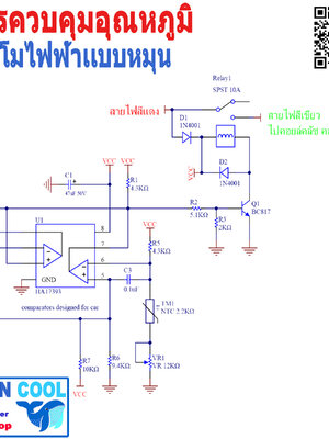การทำงานตัวตัวเทอร์โมไฟฟ้าเเบบหมุน