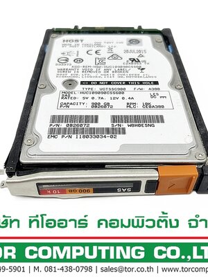 EMC 005050349 [TorCompTH - ขาย จำหน่าย ราคา] EMC 900GB 10K 6G SAS 2.5IN HDD for VNXe3200 VNX5100 VNX5200