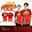 TIDS SPORT เสื้อบุญกฐิน เสื้อทีม เสื้อสายบุญ คอวี สีแดง-ทอง