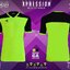 เสื้อกีฬา เรียล XPESSION RAX020 สีเขียวเลมอน-ดำ