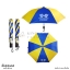 ร่มพับ 2 ตอน สั่งผลิต(สีน้ำเงิน-เหลือง)