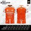 Thunder Sport ESSO เสื้อกีฬาพิมพ์ลาย ทั่งตัว แขนสโปล สีส้มขาว