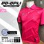 DOOD SPORT DD-DPL1 เสื้อคอปกพิมพ์ลาย ผ้าไมโคร 6 เหลี่ยม(รังผึ้ง) สีชมพู