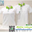 MP POLO เสื้อโปโล เสื้อคอปก เสื้อทีม ยูนิฟอร์ม สีขาวปกเขียว ไมโครพลัส