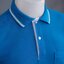 EG POLO เสื้อโปโล เสื้อคอปก เสื้อสำเร็จรูป ยูนิฟอร์ม สีฟ้าทะเลขลิบขาวกรมท่า