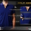 CADENZA CL-13 GOLD SERIES POLO SPORT เสื้อโปโลสีน้ำเงินขลิบทอง